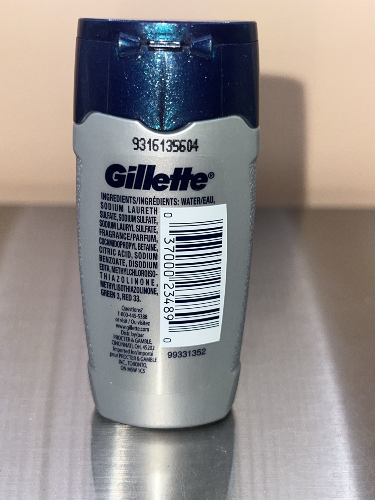 Discontinued Gillette Odor Shield All Day Clean 16 hr protection Body Wash 1.7oz Item image 2