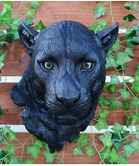 Ebros Large Black Panther Head Wall Decor Plaque 16&quot;Tall Jaguar Wall Bus... - $69.99