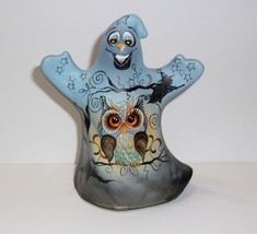 Fenton Glass Smoke Night Owl Halloween Ghost Figurine Witch Ltd Ed Kibbe #15/63 - £211.29 GBP