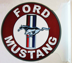 Ford Mustang Flange Sign 12&quot; Diameter - $60.00