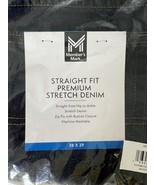 Members Mark Straight Fit Premium Stretch Denim Men’s 38x29 Dark Wash Ne... - $278.01 MXN