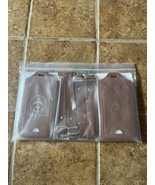 Gostwo 4 Pack Of Brown Travel Luggage Tags Happy Travel Vacation - £4.66 GBP
