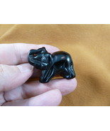 Y-ELE-575 black Onyx ELEPHANT gemstone carving gem figurine SAFARI zoo T... - £11.18 GBP