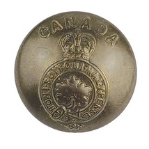 Canada Brass Military Button Honi Soit Qui Mal Y Pense Rosenthal Tor Vtg - $5.12