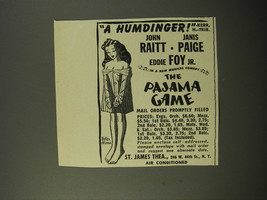 1954 The Pajama Game Play Advertisement - A Humdinger! - £14.61 GBP