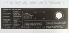 BROWN GEN 4 SIGN PANEL FOR WASCOMAT MACHINES  W74 W124 W184 W244 PART# 4... - $7.87