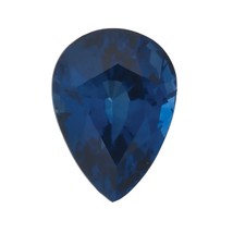 Natural Blue Sapphire Pear Faceted AA/A Quality Gemstone Available in 4x3MM-10x8 - £34.05 GBP