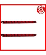 Bright 15&quot; Red LED Truck Trailer Light Bars - 2PCS, Easy to Install &amp; Wa... - $532.12 MXN
