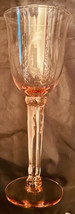 Mikasa Wine Glass Water Goblet Pink (6) 10 Oz Crystal - £30.54 GBP