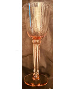 Mikasa Wine Glass Water Goblet PINK (6) 10 oz CRYSTAL - £30.81 GBP