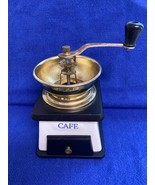 Vintage Decorative Coffee Bean Grinder Metal Ceramic &amp; Wood 7.5&quot; Tall Un... - €15,19 EUR