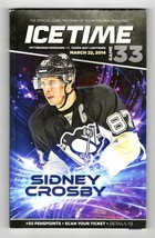 VINTAGE Mar 22 2014 Pittsburgh Penguins Tampa Bay Program Sidney Crosby - £11.67 GBP