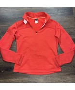 Women’s Patagonia Capilene Bright Red Fleece Zip Pullover Jacket Sweatsh... - £22.17 GBP