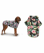 Hawaiian Dog Shirt Black Aloha Tropical Hibiscus Island Beach Scene Prin... - $24.83 CAD+