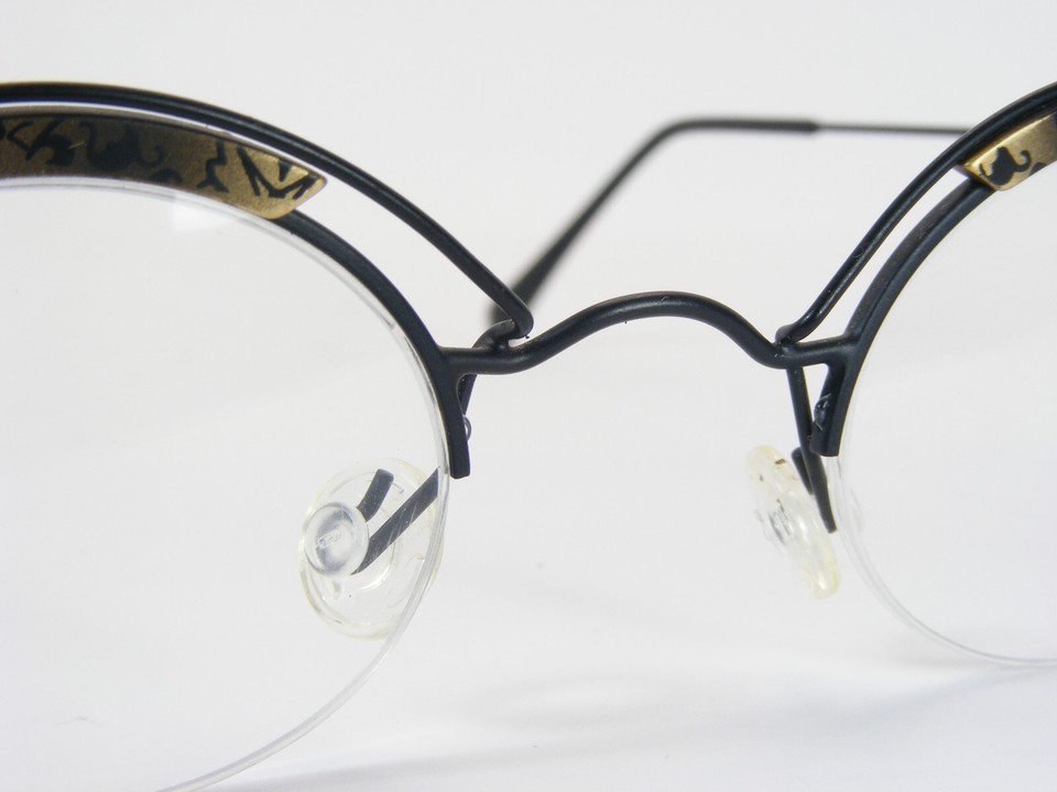 DOMINO 15-118 Black /Gold Unique RARE EYEGLASSES FRAME 40-25-136 Germany Item image 10