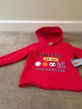 Tuff Guys Toddler Boys Hoodie Sweatshirt Size 3T Red - £22.45 GBP