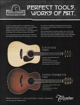 Takamine Flatpicker &amp; Singer Songwriter acoustic/electric guitar 2009 ad print - £3.38 GBP