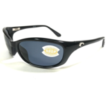 Costa Sunglasses Harpoon HR 11 Polished Black Wrap Polarized Black 580P ... - $93.28