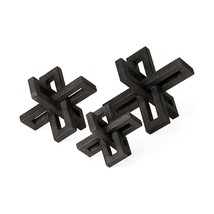 Set Of Three Black Metal Decorative Jacks - $2,111.11 MXN