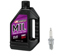 Maxima Transmission Oil Change Tune Up Kit BR8EG Plug For 01-08 Suzuki R... - $29.96