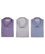 NWT Calvin Klein CK Men Shirt 100% Cotton Regular Fit Long Sleeve Pointe... - £27.64 GBP