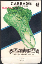 Chinese Chihili Cabbage Lone Star 5¢ Seed Pack - £4.71 GBP