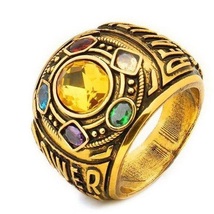 Marvels Avengers Infinity War / End Game Infinity Stones Gauntlet Themed Ring - £13.53 GBP