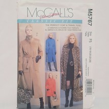 Coat Travel Tote Misses Size 16-18-20-22-24 McCalls M5767/F5  2008 Uncut - £11.98 GBP