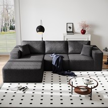 108&quot; Cloud Modular Sectional Couch with L-Shape Chaise, Modern Sectional... - $959.98