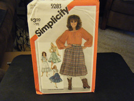 Simplicity 5283 Pullover Blouse, Skirt, Petticoat &amp; Corset Pattern - Siz... - $11.41