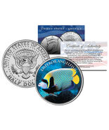 EMPEROR ANGELFISH *Fish Series* JFK Kennedy Half Dollar U.S. Colorized Coin - €11,21 EUR