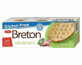 8 X Dare, Breton Gluten Free Herb &amp; Garlic Crackers 135g Each -Free Shipping - £33.78 GBP