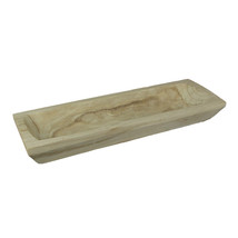 Zeckos Hand-Carved Wooden Decorative Centerpiece Bowl 21.75 Inches Long - £31.14 GBP