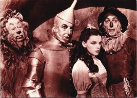 Dorthy Scarecrow Tin Man Cowardly Lion Wizard of Oz Postcard - £4.58 GBP