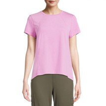 Avia Womens Athleisure Commuter Short Sleeve T-Shirt Purple Size 2XL XX-... - £4.60 GBP