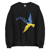 Peace in Ukraine Flag Dove. Stand with Ukraine Sweatshirt. Support Ukrainian T-S - £23.58 GBP+