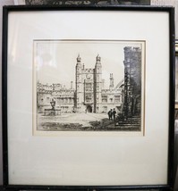 Terence Lambert Eton College Engraving C1920 Uk Listed Artist - £38.98 GBP