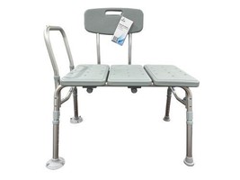 Blue Jay Bathroom Perfect Transfer Bench with Back Safe &amp; Sturdy Bath Seat - $94.75