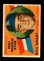 1960 Topps #142 Bill Short Exmt (Rc) Yankees Rs *NY11032 - £2.89 GBP