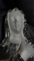 Viking Glass Crystal Satin Madonna Virgin Mary Figurine Paperweight Bookend - £19.91 GBP