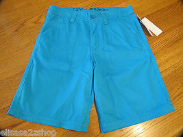 Boy&#39;s youth Calvin Klein Jeans 14 shorts 3165012-42 Electric Blue Big Bo... - £11.89 GBP