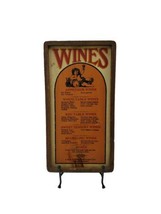 Wines Hanging Wood Bar Sign Meal Without Wine Is Like A Day Without Sunshine - £48.29 GBP