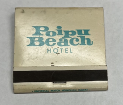 Poipu Beach Hotel Kauai Hawaii AmfacUnstruck Matchbook Conch Shell - £6.24 GBP