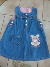 very cute TU embroidered soft  pinafore dress 6-9 months 68-74cm - $6.76