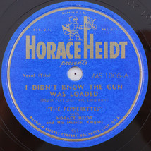 The Pepperettes - I Didn&#39;t Know The Gun Was Loaded - 1949 78 rpm Record MS 1006 - £21.02 GBP
