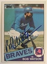 Bob Watson Signed Autographed 1985 Topps Baseball Card - Atlanta Braves - £4.64 GBP
