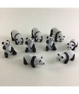 Panda Bear Lot Wild Animal PVC 3&quot; Figure Topper Toy Bamboo Realistic Cub... - £15.54 GBP