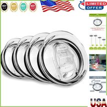 20oz Skinny Tumbler Lids with Sliding Covers - 4 Pack, Dishwasher Safe &amp;... - $315.55 MXN