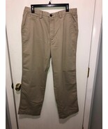 LK Life Khaki by Haggar 36 x 30 Flat Front Straight Leg Sustainable Chin... - $16.22 CAD