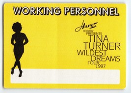 Tina Turner Wildest Dreams Backstage Pass 1997 Pop Rock Soul Original Vintage - £13.76 GBP